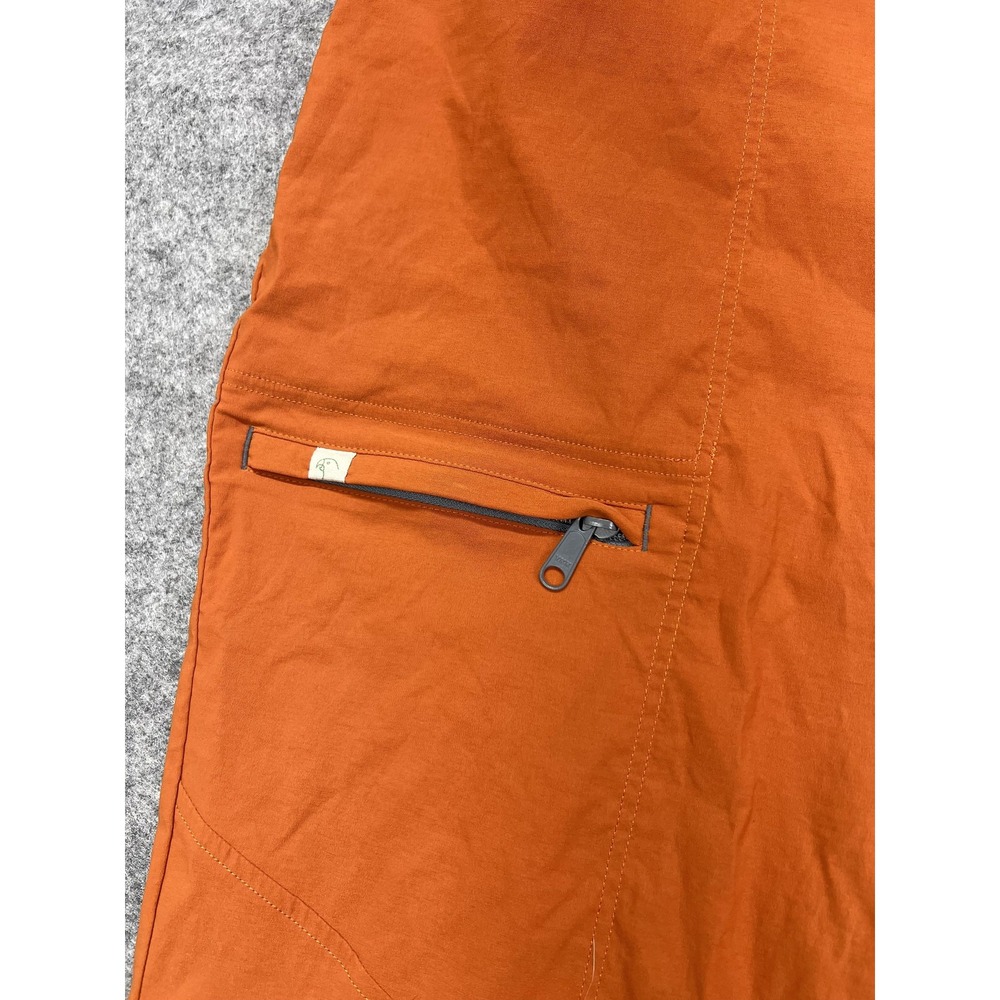 Alpine Parrot Mountain Pants Womens 18 Orange Hiking Roll-Up Belted Pockets - Picture 2 of 12